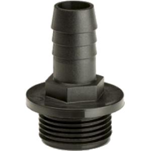 PP slangpilaar met buitendraad 1 1/4" - slangaansluiting 32 mm